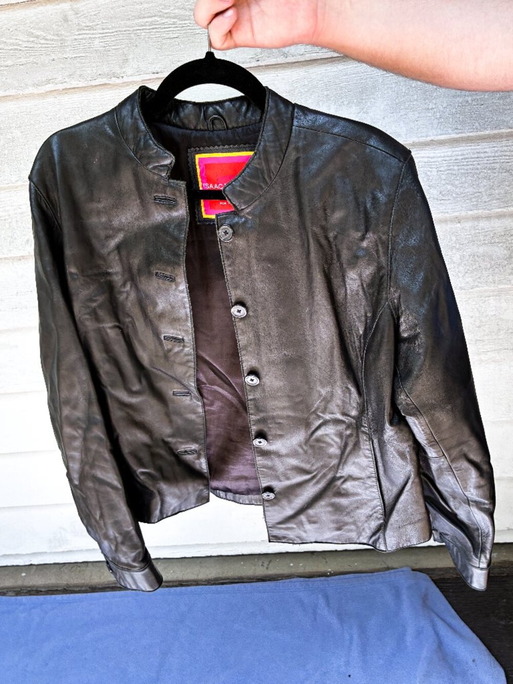 Isaac Mizrahi for Target Black Leather Jacket | Women's Size L